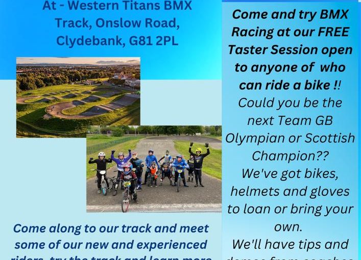 Sun 30 July 2023 1pm to 3.30pm Come and try BMX